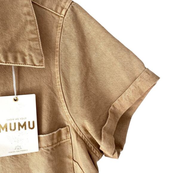 Show Me Your MuMu NWTs Ranger Romper size XL Tan Safari - Picture 3 of 8